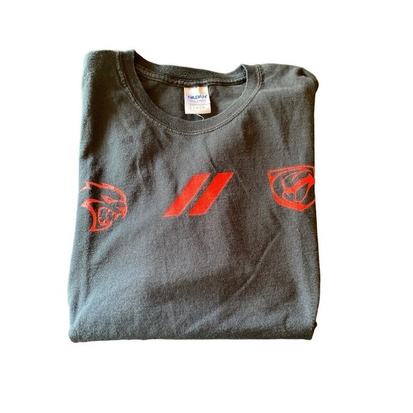 Black Dodge Viper Auto Logo T Shirt Size Large Short Sleeve - Picture 6 of 6